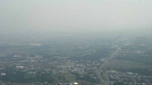 The haze situation in Kuching as for 11am on 8/8