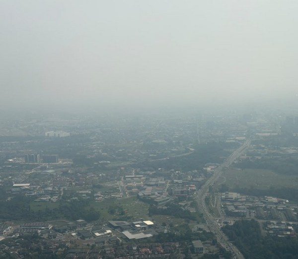 The haze situation in Kuching as for 11am on 8/8