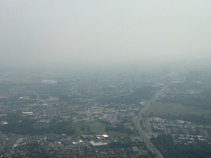 The haze situation in Kuching as for 11am on 8/8