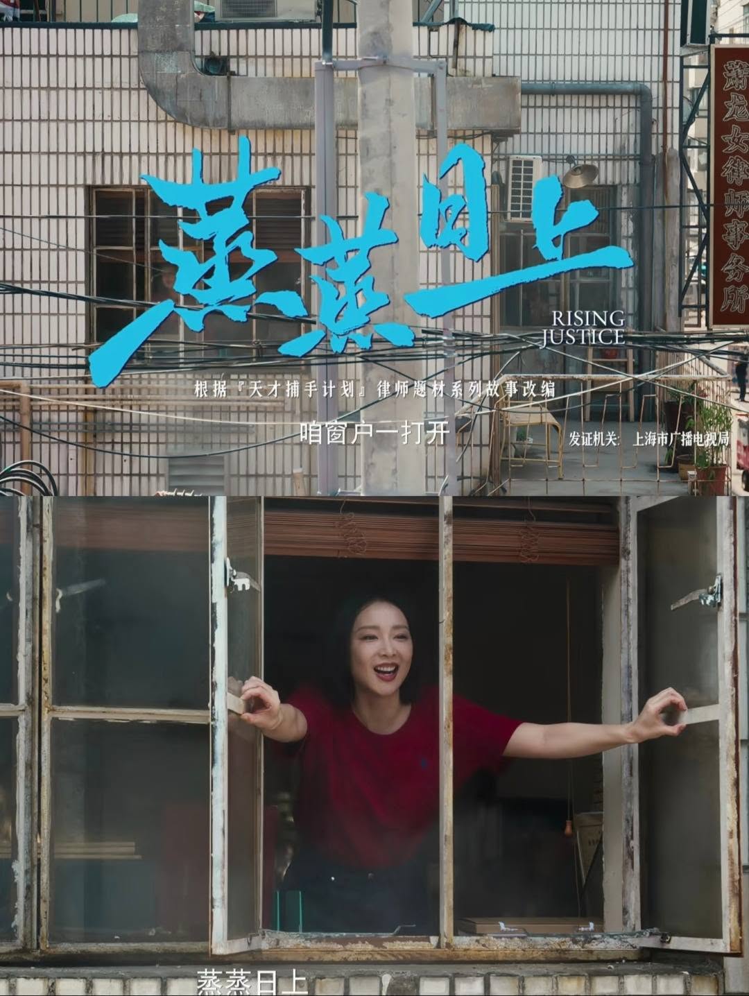 蒸蒸日上 电视剧官方海报，高叶韩东君都市律政质感
